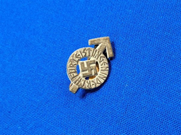 world-war-two-german-hitler-youth-proficiency-badge-pin-mini-silver-maker-marked-101-original