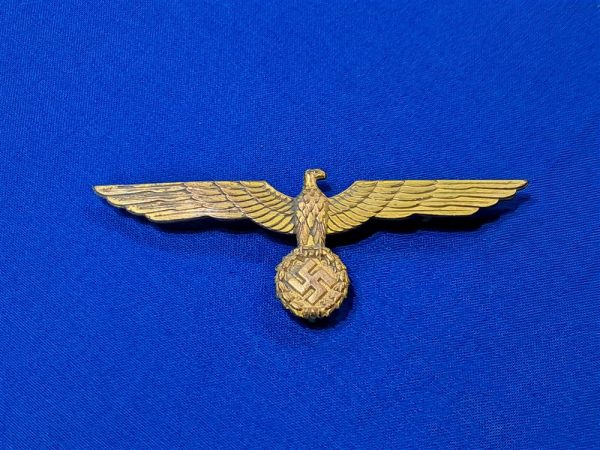 world-war-two-german-naval-officers-metal-gold-eagle-for-breast-original-pin-back-with-hook