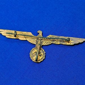 world-war-two-german-naval-officers-metal-gold-eagle-for-breast-original-pin-back-with-hook