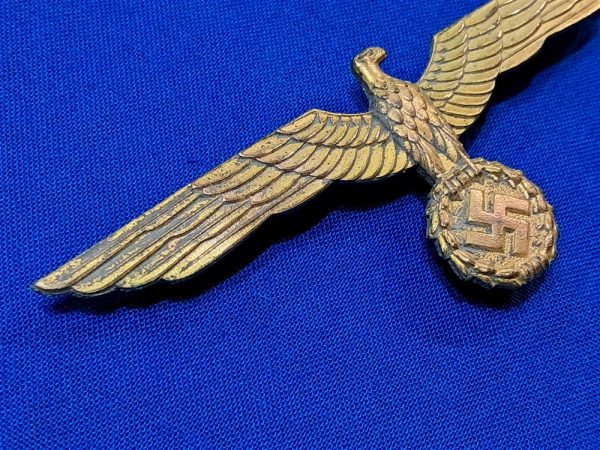 world-war-two-german-naval-officers-metal-gold-eagle-for-breast-original-pin-back-with-hook