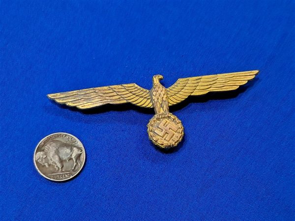 world-war-two-german-naval-officers-metal-gold-eagle-for-breast-original-pin-back-with-hook