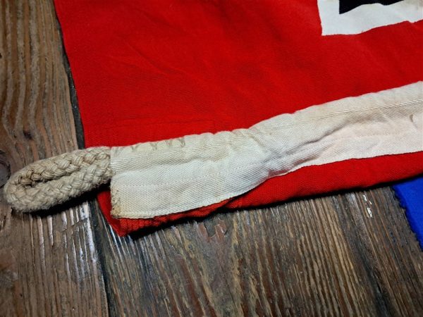 german-world-war-two-naval-flag-kriegsmarine-large-with-wear-and-a-few-holes-great-display-and-solid-with-ropes