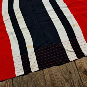 german-world-war-two-naval-flag-kriegsmarine-large-with-wear-and-a-few-holes-great-display-and-solid-with-ropes