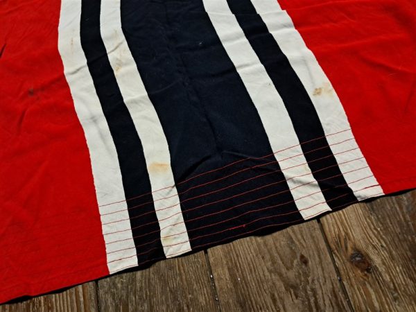 german-world-war-two-naval-flag-kriegsmarine-large-with-wear-and-a-few-holes-great-display-and-solid-with-ropes