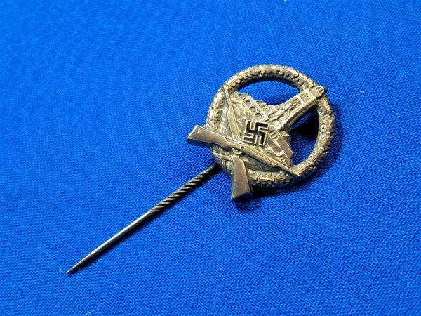 german-world-war-two-kyffhauser-shooting-match-award-in-silver-no-maker-excellent-condition-stick-pin