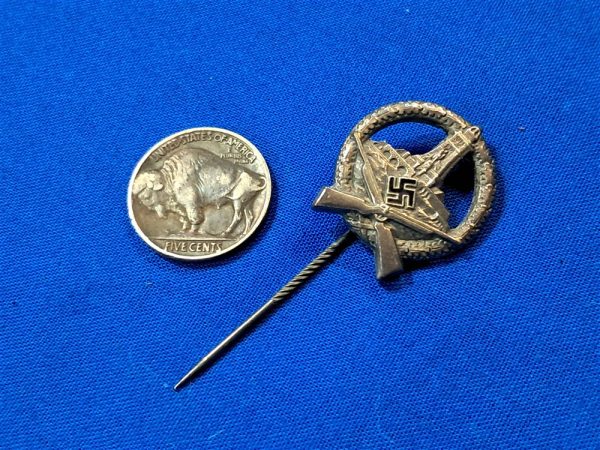 german-world-war-two-kyffhauser-shooting-match-award-in-silver-no-maker-excellent-condition-stick-pin