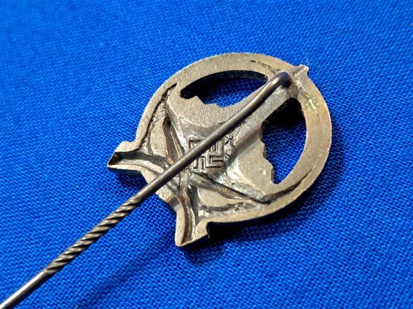 german-world-war-two-kyffhauser-shooting-match-award-in-silver-no-maker-excellent-condition-stick-pin