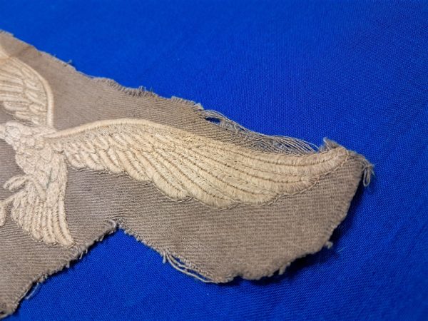 world-war-two-german-large-luftwaffe-eagle-embroidered-on-grey-7-inches-across-possible-cape-use