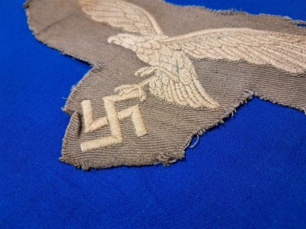 world-war-two-german-large-luftwaffe-eagle-embroidered-on-grey-7-inches-across-possible-cape-use