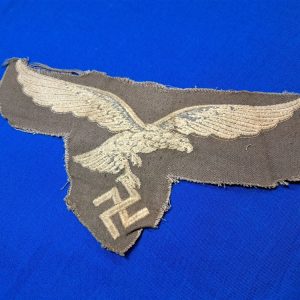 world-war-two-german-large-luftwaffe-eagle-embroidered-on-grey-7-inches-across-possible-cape-use