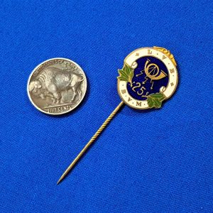 german-world-war-two-stick-pin-l-v-b-transport-company-germany-25-year-honor-pin