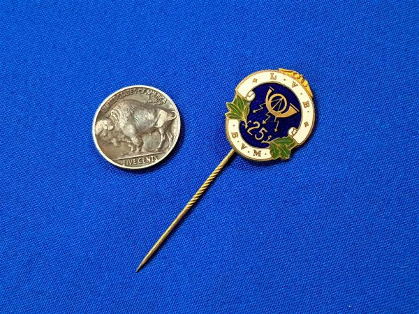 german-world-war-two-stick-pin-l-v-b-transport-company-germany-25-year-honor-pin