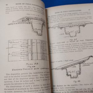 world-war-one-note-manual-on-the-fortifications-thick-publications-of-trench bunkers-274-pages. 1917-dated