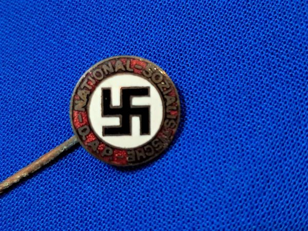 n-s-d-a-p-world-war-tow-german-stick-pin-for-the-collar-enamel-patent-protection-mark-on-back