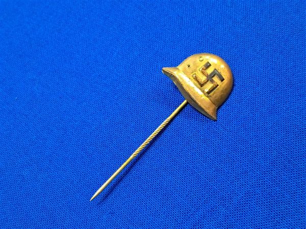 german-world-war-two-stick-pin-veteran-helmet-swastika-supporter-gold