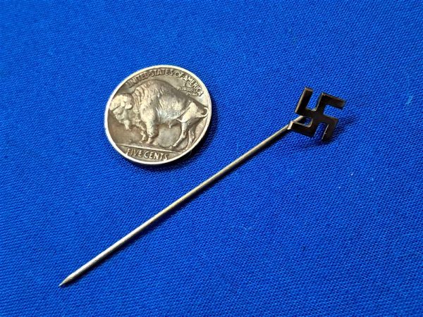 german-world-war-two-n-s-d-a-p-supporter-party-stick-pin-stickpin-silver-800-marked-on-back-small