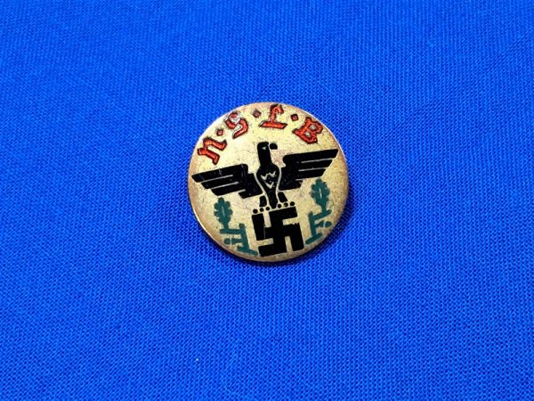 german-world-war-two-teacher-association-member-pin-1st-design-maker-marked