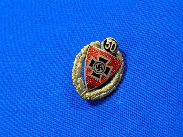 world-war-two-n-s-r-b-k-membership-50-year-member-badge-pin-with-wreath-veterans-group-german-world-war-one