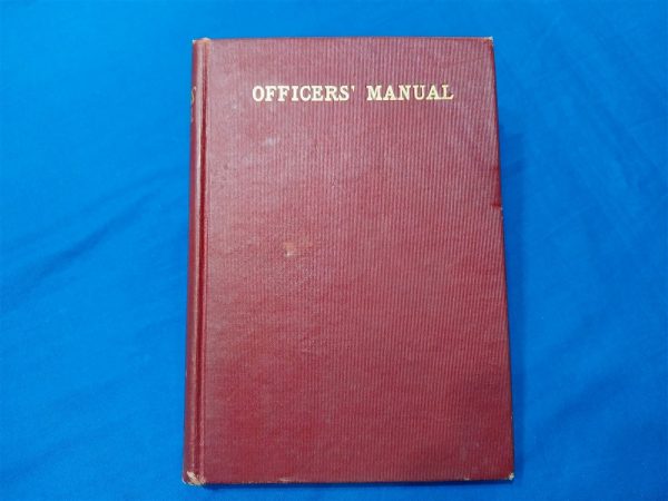 world-war-one-officer-manual-dated-1917-for-training-in-and-out-the-field-red-hard-cover