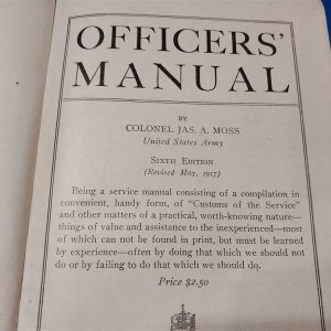 world-war-one-officer-manual-dated-1917-for-training-in-and-out-the-field-red-hard-cover