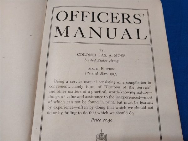 world-war-one-officer-manual-dated-1917-for-training-in-and-out-the-field-red-hard-cover