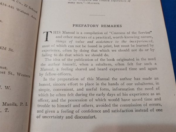 world-war-one-officer-manual-dated-1917-for-training-in-and-out-the-field-red-hard-cover