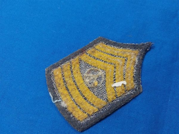 vietnam-era-original-peace-sargent-patch-stripes-with-sign-in-the-middle-yellow-and-blue-for-party-hats