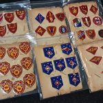 world-war-two-marine-corps-original-patch0set-collection-scrap-book-pasted-original-unissued-complete-41-total