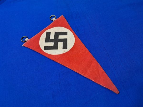 german-world-war-two-car-pennant-n-s-d-a-p-type-or-window-double-sided-cotton-construction