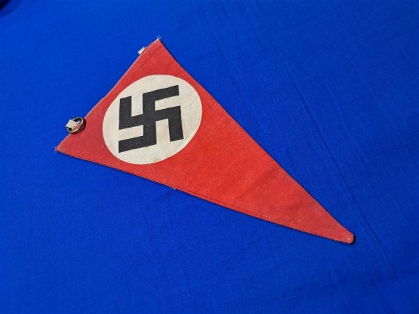 german-world-war-two-car-pennant-n-s-d-a-p-type-or-window-double-sided-cotton-construction