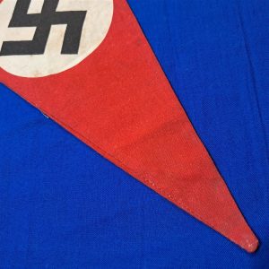 german-world-war-two-car-pennant-n-s-d-a-p-type-or-window-double-sided-cotton-construction