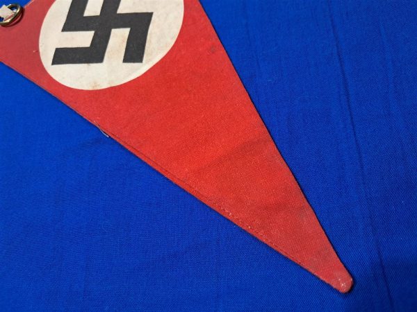 german-world-war-two-car-pennant-n-s-d-a-p-type-or-window-double-sided-cotton-construction