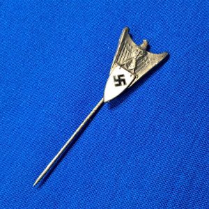 world-war-two-stickpin-german-nazi-aircraft-production-union-mambership-pin-enamel-shield-with-swastika