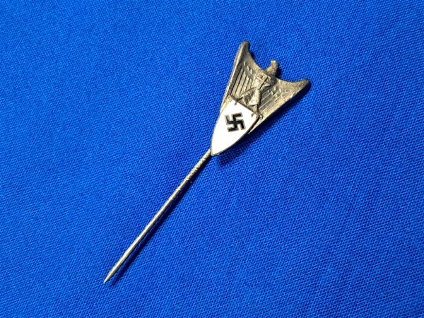 world-war-two-stickpin-german-nazi-aircraft-production-union-mambership-pin-enamel-shield-with-swastika