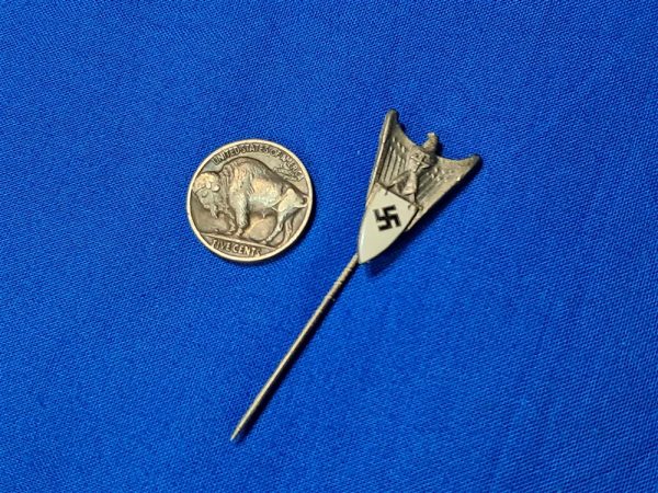 world-war-two-stickpin-german-nazi-aircraft-production-union-mambership-pin-enamel-shield-with-swastika