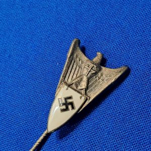 world-war-two-stickpin-german-nazi-aircraft-production-union-mambership-pin-enamel-shield-with-swastika