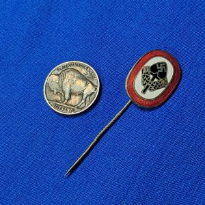 world-war-two-german-nazi-stick-pin-for-labor-r-a-d-with-twist-in-pin-maker-marked-back-members-with-great-enamel