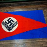 world-war-two-womans-r-a-d-pennant-youth-large-80-inches-long-with-rope-loops-end-scarce-unissued