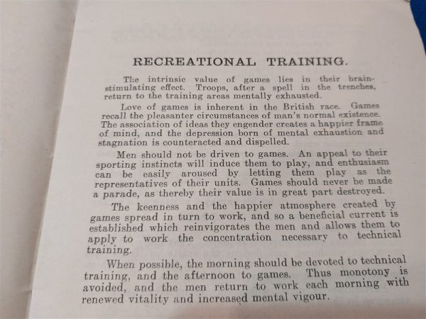 world-war-one-british-recreational-training-manual-book-dated 1917-includes-the-medals-issued-in-these-events