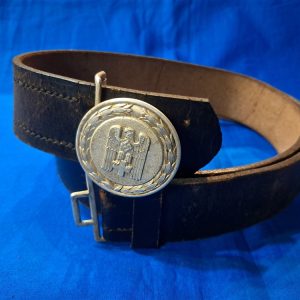 german-world-war-two-belt-buckle-and-belt-red-cross-leader-set-marked-large-size-47-inches-leather