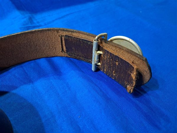 german-world-war-two-belt-buckle-and-belt-red-cross-leader-set-marked-large-size-47-inches-leather