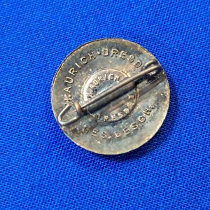 german-world-war-two-officers-r-l-b-membership-badge-small-blue-enamel-original-back-maker-marked