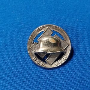 world-war-two-german-stahlhelm-front-line-fighters-membership-badge-small-pin-maker-marked-on-reverse-silver