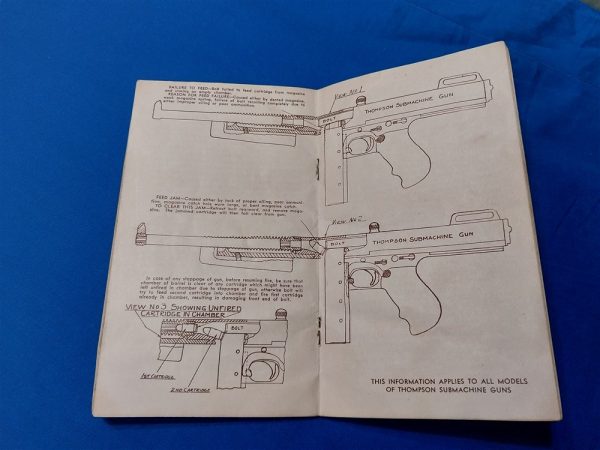 world-war-two-auto-ordnance-manual-1940-dated-for-the-thompson-machine-gun-model-1928-soft-cover-pocket-sized