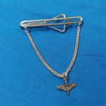 world-war-two-mans-tie-clip-pin-for-uniform-with-chain-and-propellor-fancy-priviate-purchase-sterling-silver