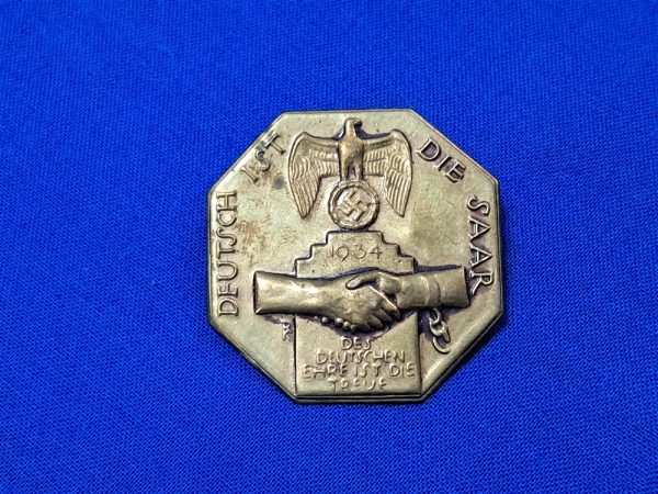 germany-world-war-two-saar-1st-reunion-celebration-1934-dated-brass-thin-original-pin