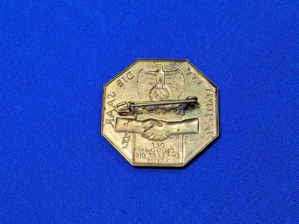 germany-world-war-two-saar-1st-reunion-celebration-1934-dated-brass-thin-original-pin