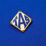 german-world-wr-two-company-employee-pin-and-advertising-enamel-front-company-logo-letters