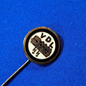 world-war-two-german-vdl-train-association-stick-pin-enamel-circle-with-locomotive-in-center