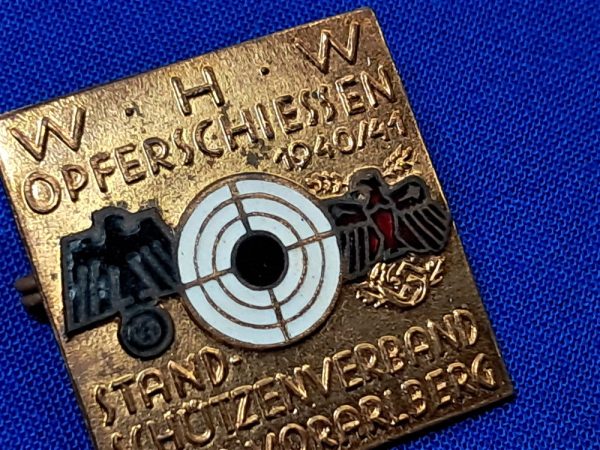 world-war-two-german-tirol-shooting-badge-commemorative-w-h-w-winter-help-pin-brass-and-enamel